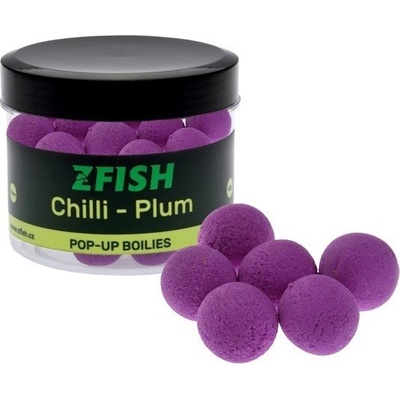 Zfish plávajúce boilies Pop Up 60 g 16 mm Chilli Švestka