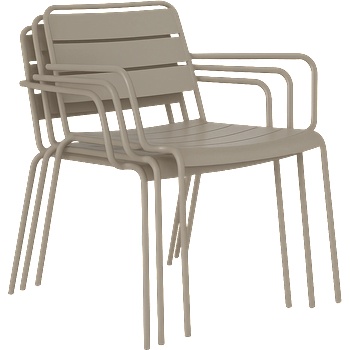 Carmen Метален градински стол saki - капучино (3535117)