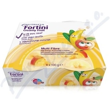 FORTINI CREAMY FRUIT MULTI FIBRE LETNÍ OVOCE POR SOL 4X100G