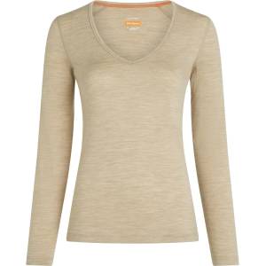 Icebreaker Дамско мериносово термобельо Icebreaker Women's Merino 200 Oasis L/S V Neck Merino base layer - Bay Heather - размер XS (115-2821-0111)