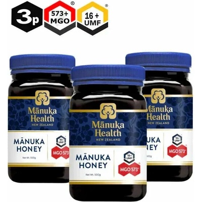 Manuka Health MGO 573+ med 3 x 500 g 1,5 kg