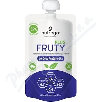 nutrego FRUTY PLUS borůvka 4 x 175 ml