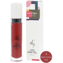 Und Gretel knutzen Matte Lip Gloss 4 Matte Sunrise Red 6 ml