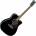 Yamaha FX370C Black Електро-акустична китара Дреднаут