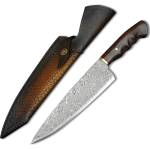 HARAHU Дамаски кухненски нож harahu se-26709 - Кафяв kp26709