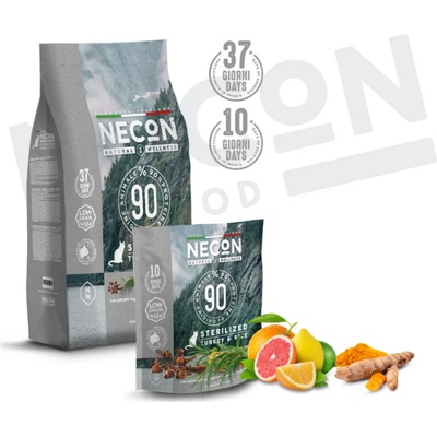 NECON Супер премиум храна за кастрирани котки - пуйка с ориз