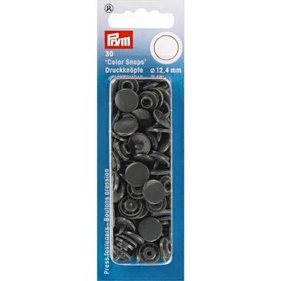 Prym Patentky plastové 12,4 mm, tmavě šedá