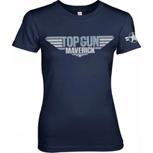 Top Gun Maverick Distressed Logo Girly Navy