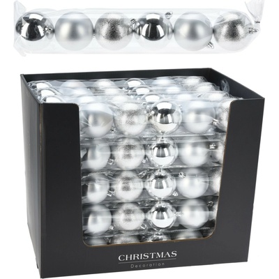 Mondex Sada 5 ks vánočních baněk PRUZ stříbrná – Zbozi.Blesk.cz