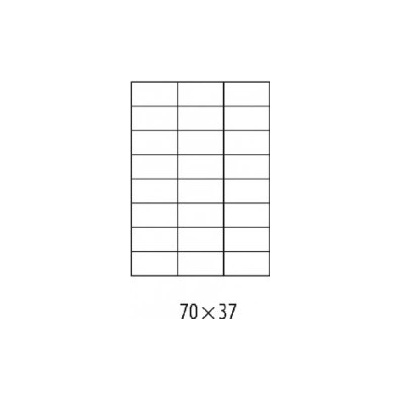 Etikety univerzálne 70x37mm Etibox A4 100 hárkov