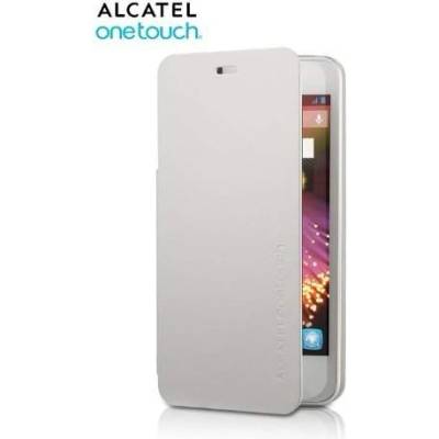 Alcatel Flipcover FC6010 - кожен кейс за Alcatel One Touch Star 6010 (бял)