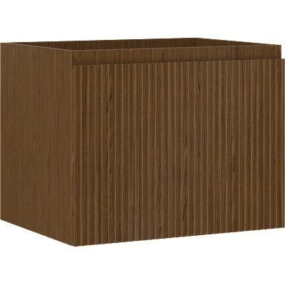 Mexen Rivel шкаф за баня под мивка 60 см, 1 чекмедже, оребрена, орех - 91A20-06047-1-BF86 (91A20-06047-1-BF86)