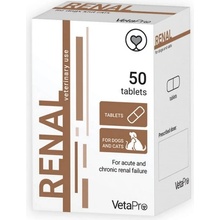 VetaPro Renal doplnok pre psy a mačky s akútnou obličkovou insuficienciou 50 tbl