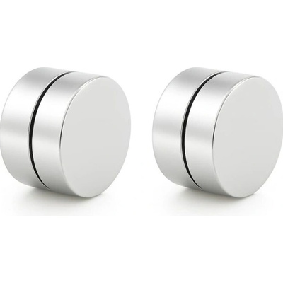 Solla Pánske magnetické náušnice Magnetic Core bez piercingu CH-M-NA Strieborná