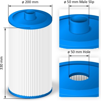 Crystalline Pool Spa Filter Filtrační kartuše SC749