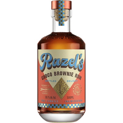 Razel’s Choco Brownie Rum 38,1% 0,5 l (čistá fľaša)