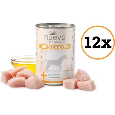 Nuevo Dog Sensitive 100% Chicken 12 x 400 g
