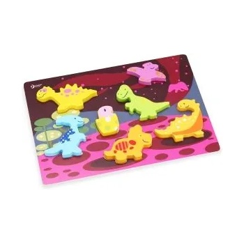 Image 1 of Classic World - 3D дървен пъзел - Динозаври (3552)