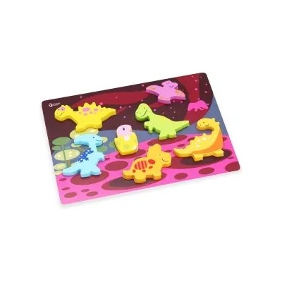Classic World - 3D дървен пъзел - Динозаври (3552)