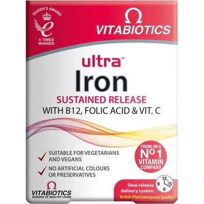 Vitabiotics Ultra Iron 14 mg Sustained Release [30 Таблетки]
