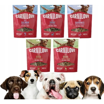 Carnilove Soft sada 5x měkké mix chutí 200 g