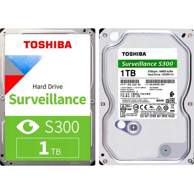 Toshiba Surveillance S300 1TB, HDWV110UZSVA