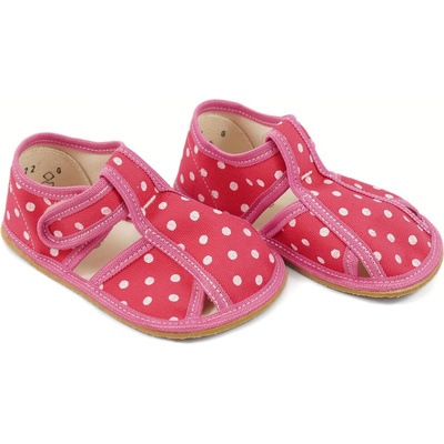 Baby Bare Shoes slippers PINK DOT