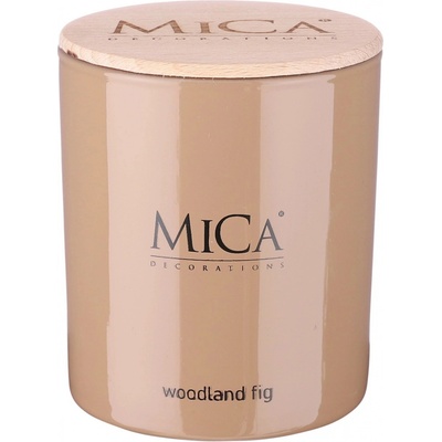 Mica Decorations Vonná svíčka Woodland Fig, hnědá, 8,5 x 7,5 cm