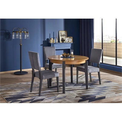 Halmar Разтегателна маса sorbus меден дъб / графит