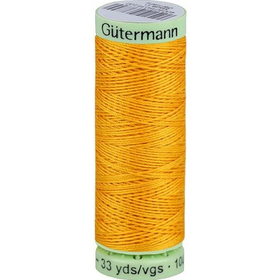 Polyesterové nitě Gütermann Jeans návin 30 m Varianta: 417 oranžovožlutá, Balení: 1 ks