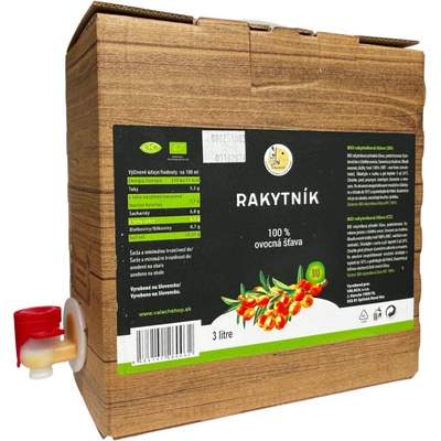 Valach Rakytník šťava BIO 100% 3 l