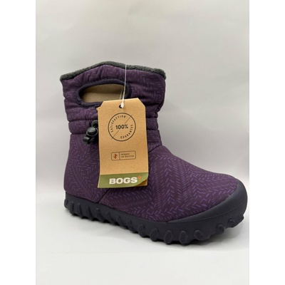 BOGS Unisex dětské zimní boty B-Moc nepromokavé a zateplené Fialové