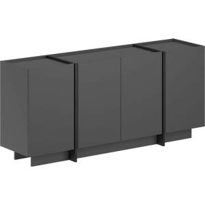 Kalune Design Антрацитен скрин с отвор за кабели 180x80x45 cm Dorma - Kalune Design (632NRD1113)