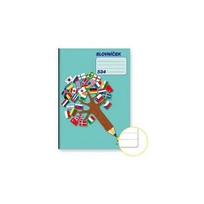 Notes Slovníček 534 A5 riadkovaný 8 mm s dvoma zvislými čiarami