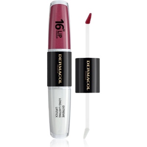 Dermacol 16H Lip Colour дълготрайно червило и гланц за устни цвят 22 2x4ml