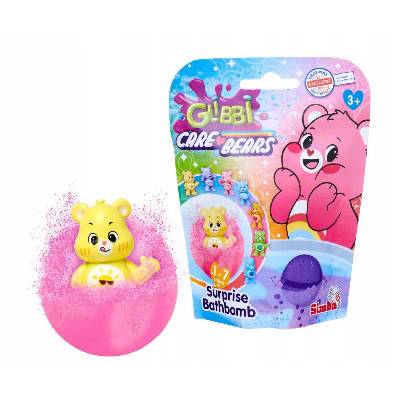 Бомбичка за вана Simba Toys - Glibbi, Care Bears, с фигурка изненада, 100 g, асортимент (105953970)