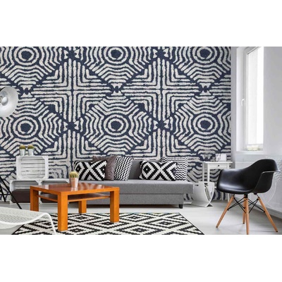 DIMEX ART Самозалепваща се флизелинова фототапета ръчно бродиран плат 375 x 250 см