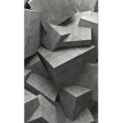 DIMEX ART Флизелинов фототапет 3d бетонни блокове 150 x 250 см