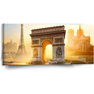 Sablio Obraz Paríž Víťazný oblúk - 110x50 cm
