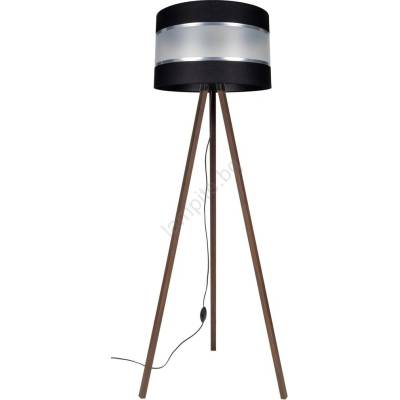 BELIS Подова лампа CORAL 1xE27/60W/230V кафява/черна/хром (BE0823)