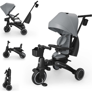 KinderKraft JAZZ 3 сгъваема триколка СИВА (5902533930005)