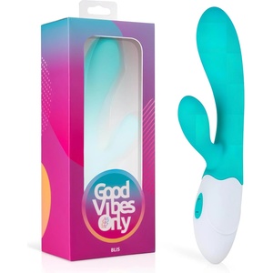 Good Vibes Only Blis Rabbit - вибратор за жени с клитор стимулатор - тюркоаз