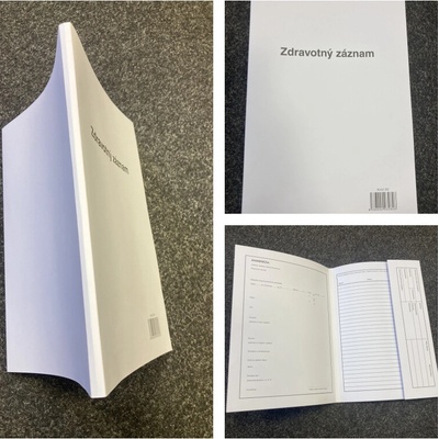 Igaz 282 Zdravotný záznam - bočná klopa / 3-krát ryhovaný chrbát