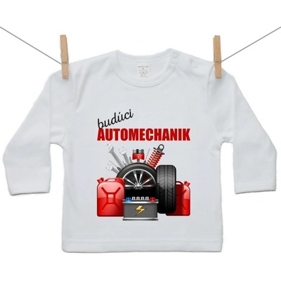 Boodyy Tričko s dlhým rukávom Budúci automechanik