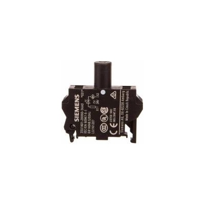 Siemens AG LED block holder white 24V AC-DC housing mounting spring mount SIRIUS ACT 3SU1401-2BB60-3AA0