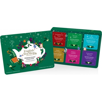 English Tea Shop Prémiová zelená dárková plechovka bio 36 ks 54 g