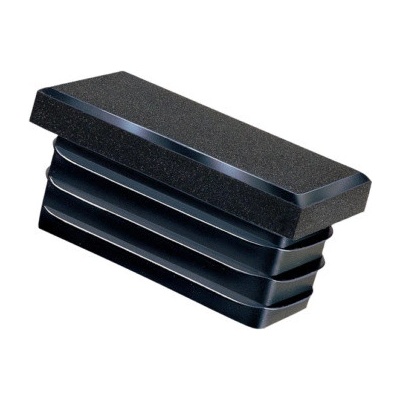 Obdélníková záslepka 35 x 70 x 1.5 - 3.5 mm, LDPE, černá