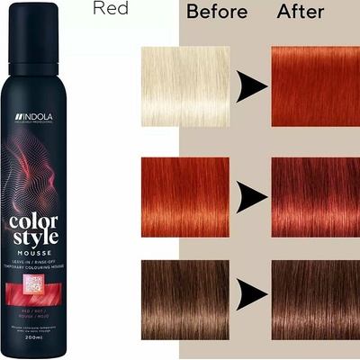 Indola Color Style Mousse red 200 ml
