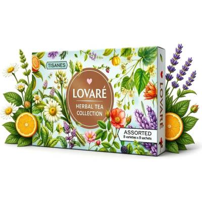 Lovare Herbal Tea Collection 64 sáčků kolekce čajů 96 g