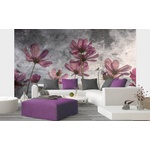 DIMEX ART Флизелинов фототапет абстрактни лилави цветя 375 x 250 см